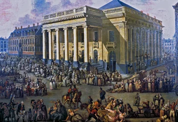 France - Département du Nord (F.59) - Lille - Musée Hospice Comtesse - Louis Joseph Watteau, dit Watteau de Lille (1731-1798) : Lille, place du théâtre
